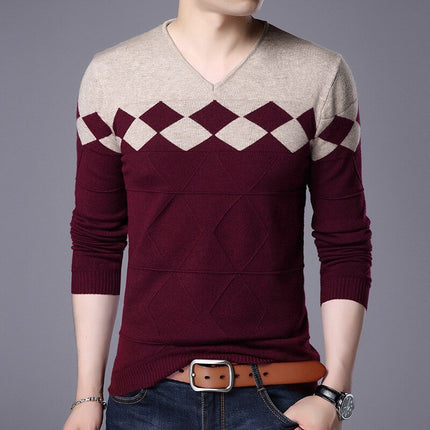 Men's Winter V-Neck Sweater - Wnkrs