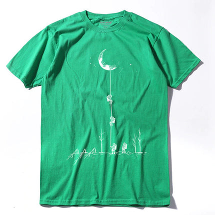 Men's Casual Cotton T-Shit with Print - Wnkrs