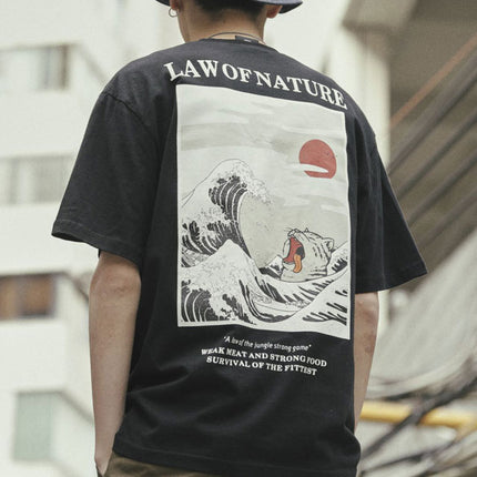Men's Japanese Style Printed T-Shirt - Wnkrs