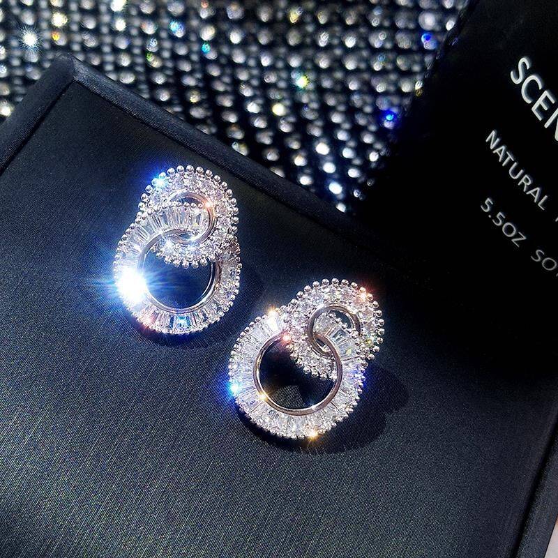 Women's Union 925 Sterling Silver Stud Earrings