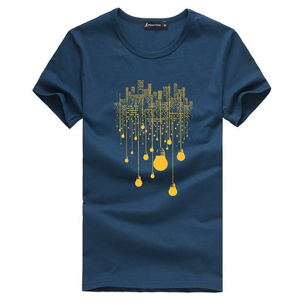 Men's Abstract Printed Cotton T-Shirt - Wnkrs