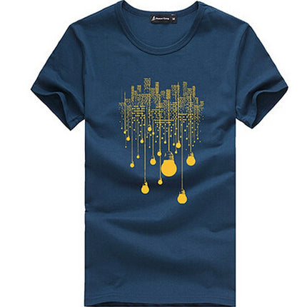 Men's Abstract Printed Cotton T-Shirt - Wnkrs