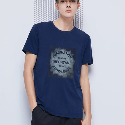 Men's Abstract Printed Cotton T-Shirt - Wnkrs