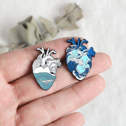 Anatomical Heart Shaped Pin - Wnkrs