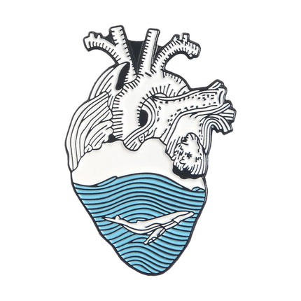 Anatomical Heart Shaped Pin - Wnkrs
