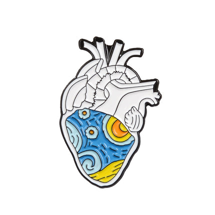 Anatomical Heart Shaped Pin - Wnkrs