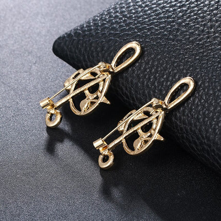 Crystal Musical Note Brooch - Wnkrs