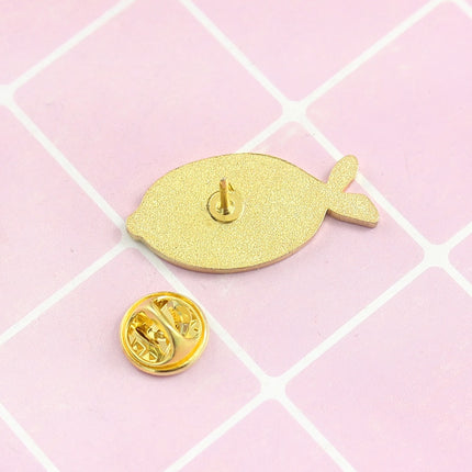 Lemon Shaped Unisex Brooch - Wnkrs