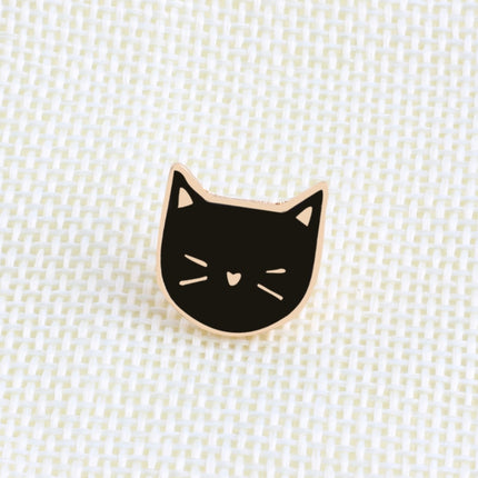 Cartoon Cat Shaped Enamel Pins 2 pcs Set - Wnkrs