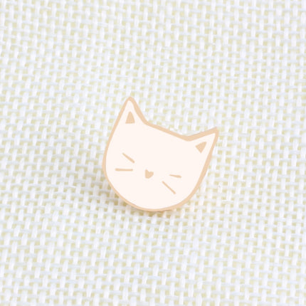 Cartoon Cat Shaped Enamel Pins 2 pcs Set - Wnkrs