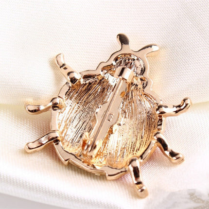 Colorful Ladybug Brooch with Rhinestone - Wnkrs