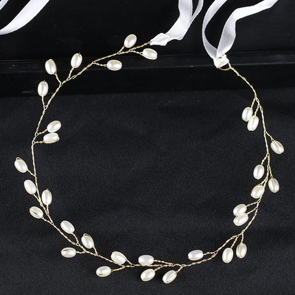 Lightweight Metal Tiara with Pearls - Wnkrs