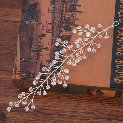 Lightweight Metal Tiara with Pearls - Wnkrs