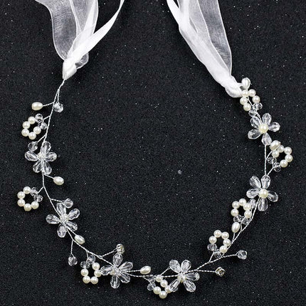 Lightweight Metal Tiara with Pearls - Wnkrs