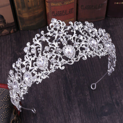 Women's Solid Crystal Tiara - Wnkrs
