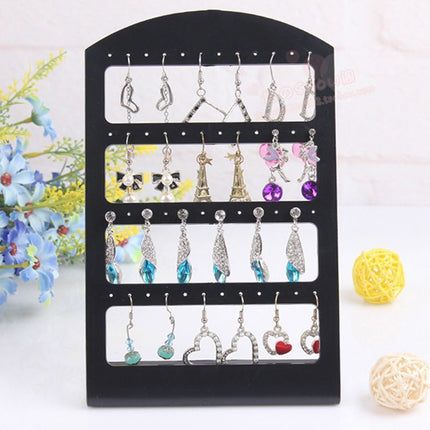 48 Holes Black Plastic Jewelry Holder - wnkrs