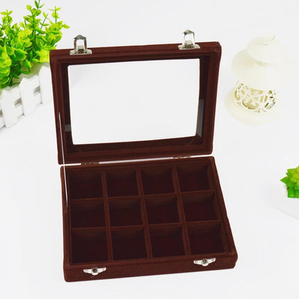 12-Grids Jewelry Organizer Box with Locks - wnkrs