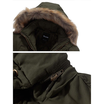 Men's Winter Jacket with Detachable Hood - Wnkrs