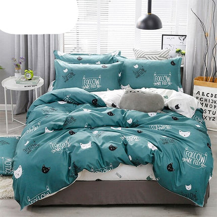 Modern Printed Bedding Set 4 Pcs - wnkrs