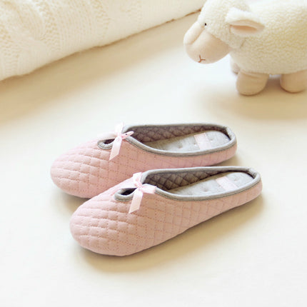 Lovely Women`s Slippers with Bow - Wnkrs