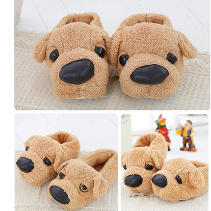 Men's Plush Dog Slippers - Wnkrs