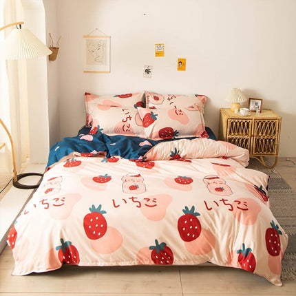 Modern Printed Bedding Set 4 Pcs - wnkrs