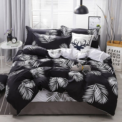 Modern Printed Bedding Set 4 Pcs - wnkrs
