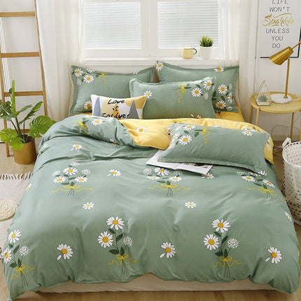 Modern Printed Bedding Set 4 Pcs - wnkrs