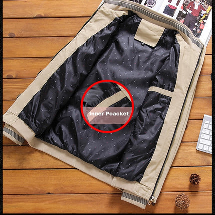 Men's Casual Zipper Bomber - Wnkrs