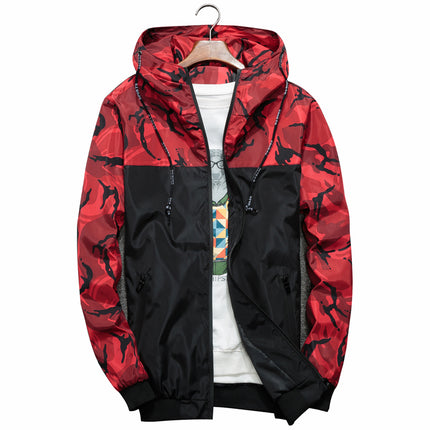 Men's Camouflage Print Windbreaker - Wnkrs