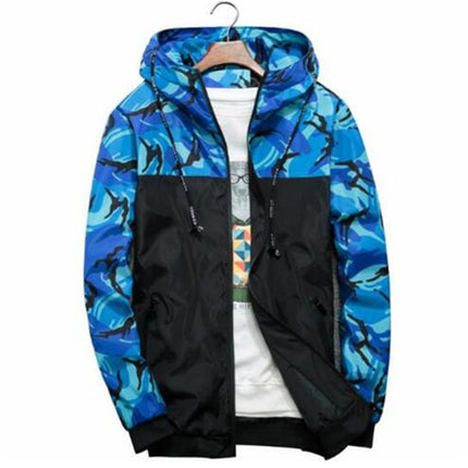 Men's Camouflage Print Windbreaker - Wnkrs