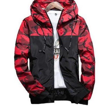 Men's Camouflage Print Windbreaker - Wnkrs