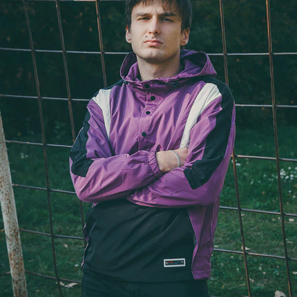 Colorful Patchwork Hooded Jacket for Men - Wnkrs