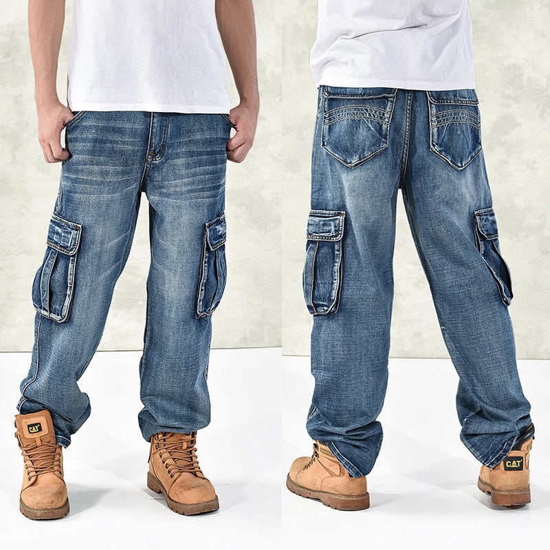 Men's Hip Hop Loose Jeans