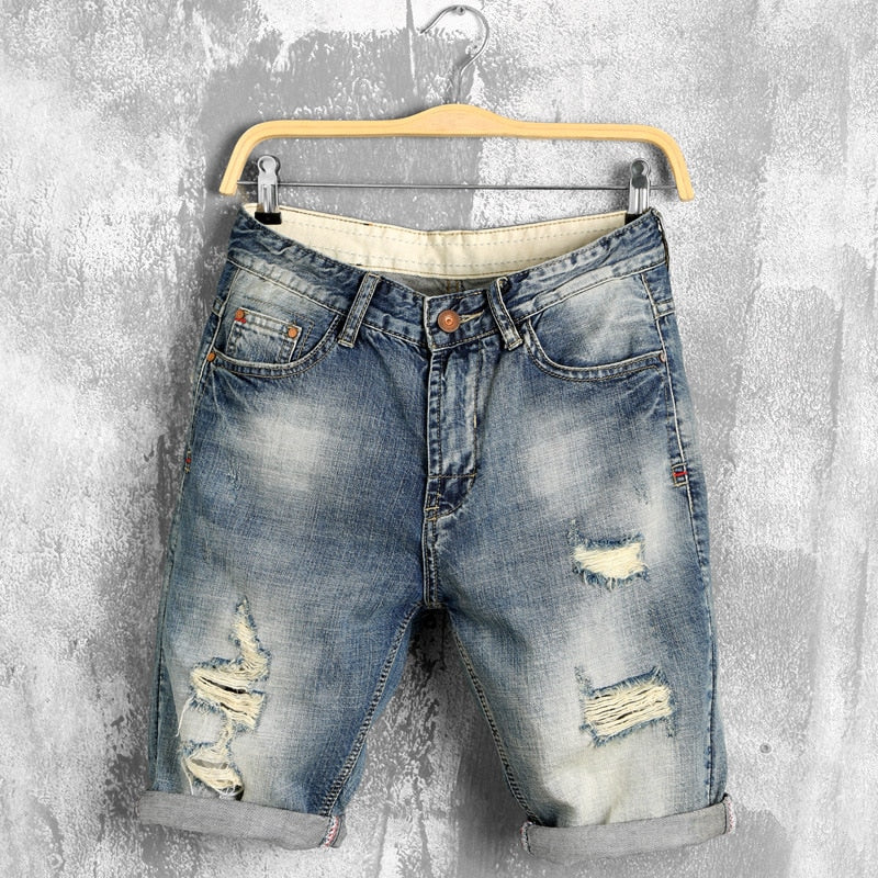 Men's Denim Bermuda Shorts