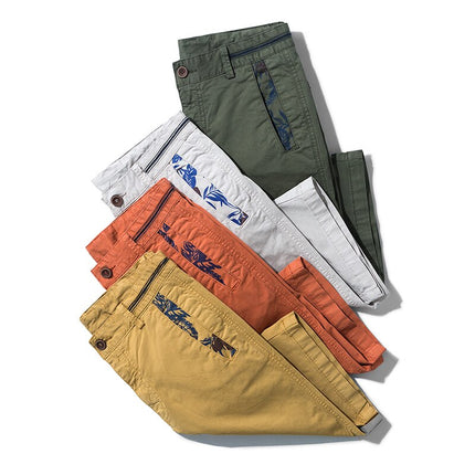 Men's Floral Print Detail Cargo Shorts - Wnkrs