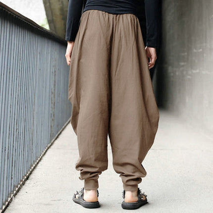 Boho Style Loose Cotton Men's Harem Pants - Wnkrs