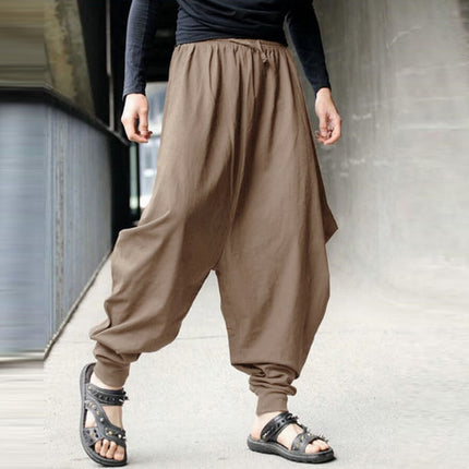 Boho Style Loose Cotton Men's Harem Pants - Wnkrs