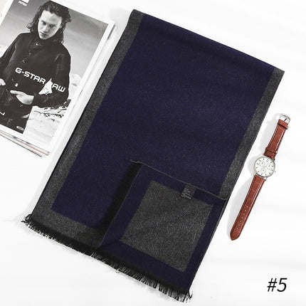 Men's Color Block Cashmere Scarf - Wnkrs