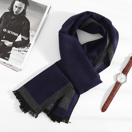 Men's Color Block Cashmere Scarf - Wnkrs