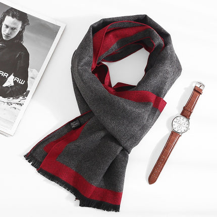 Men's Color Block Cashmere Scarf - Wnkrs