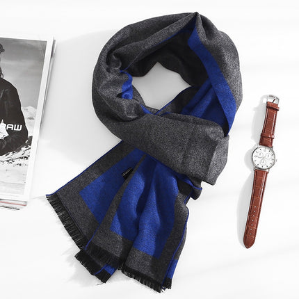 Men's Color Block Cashmere Scarf - Wnkrs