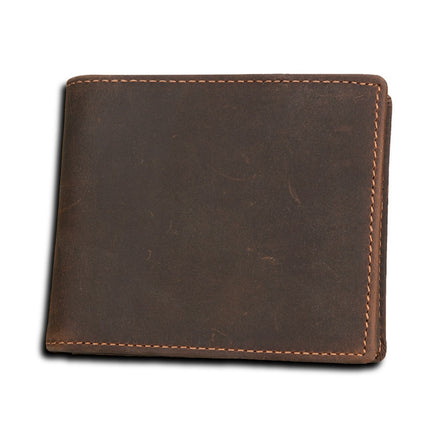 Men’s Vintage Compact Genuine Leather Wallet - Wnkrs