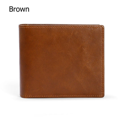Men’s Vintage Compact Genuine Leather Wallet - Wnkrs