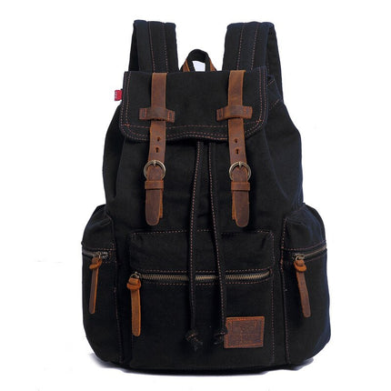 Men's Retro Canvas Drawstring Backpack - Wnkrs