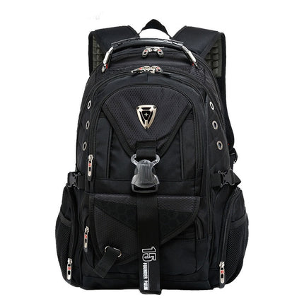 Men's Large Capacity Travel Backpack with Tactical Buckle - Wnkrs