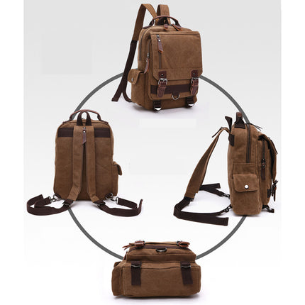 Men's Retro Style Canvas Backpack - Wnkrs