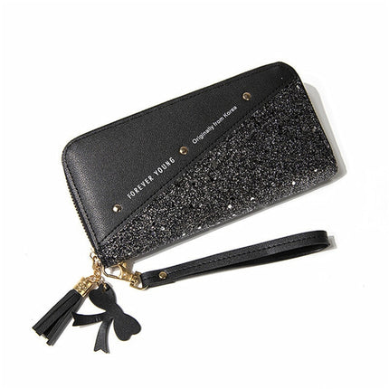 Women's Sequin Patchwork Wallet - Wnkrs