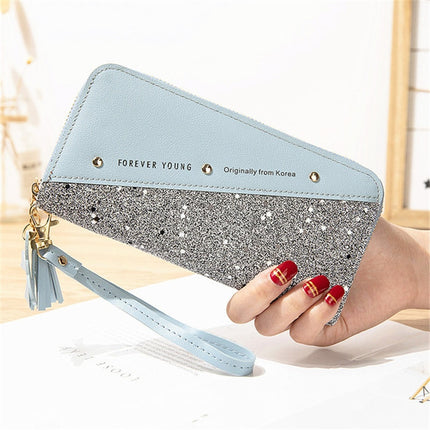 Women's Sequin Patchwork Wallet - Wnkrs