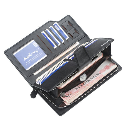 Men's Leather Zipper Wallet - Wnkrs